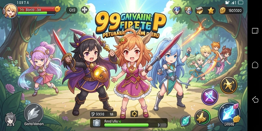 Screenshot gameplay 99RTP menampilkan karakter anime yang dinamis dalam pertempuran.