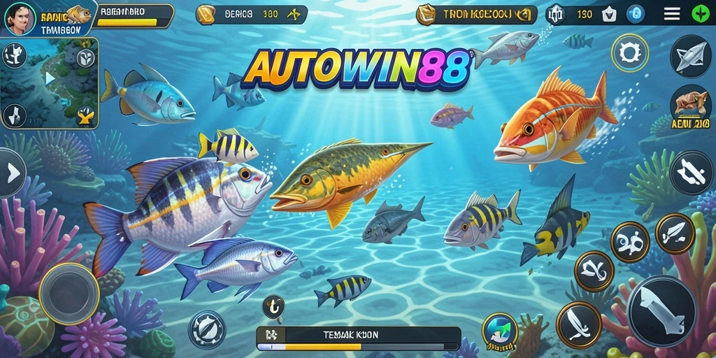 Gameplay seru AUTOWIN88 dengan aksi Tembak Ikan yang menegangkan.