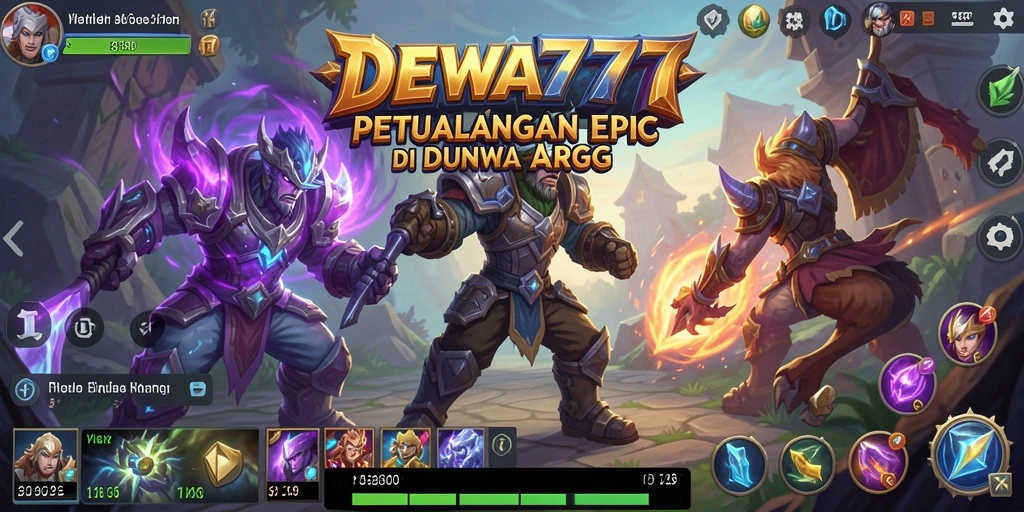 Tampilan menakjubkan dari gameplay DEWA777 dengan aksi epik.