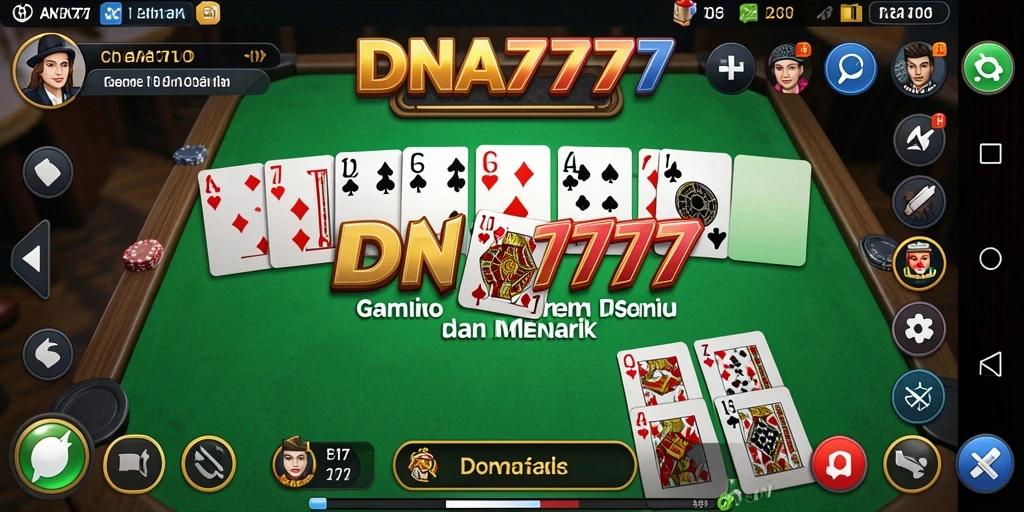 Menggambarkan gameplay seru dari game Domino.