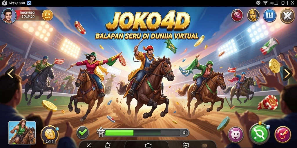 Tangkapan layar gameplay balapan seru di JOKO4D.