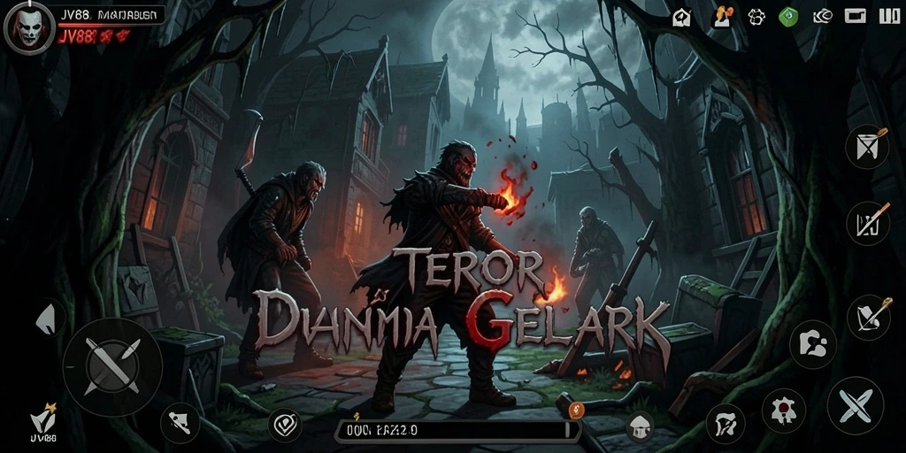 Tampilan mendebarkan dari gameplay JV88 yang penuh dengan teror.
