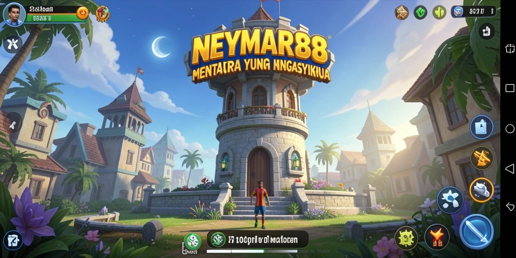 Tampilan gameplay NEYMAR88 yang mendebarkan dan penuh aksi menara.