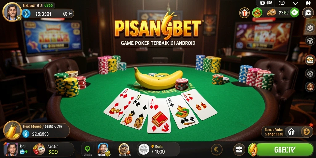 Tampilan gameplay Poker yang seru di PISANGBET.